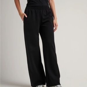 Richer Poorer Black Wide-Leg sweatpants